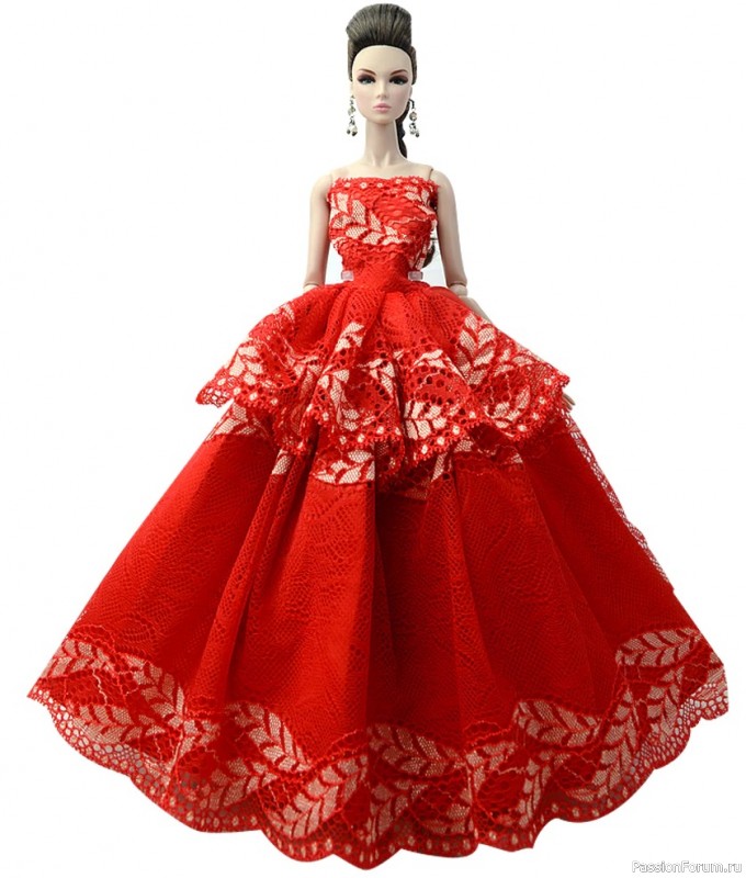 Пышное платье для куклы Паоло Рейна | VK