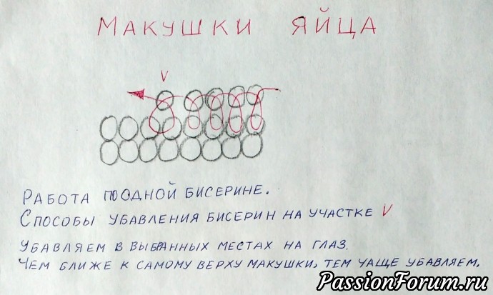 Большое яйцо из бисера Большое яйцо из бисера