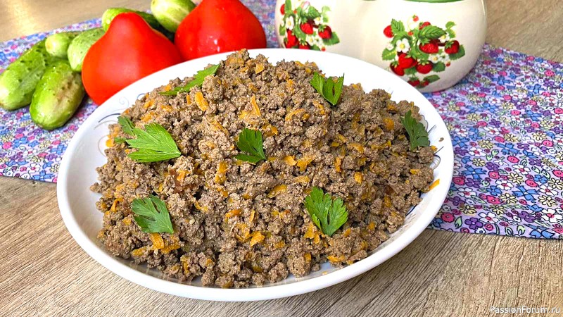 Печеночный фарш без мясорубки