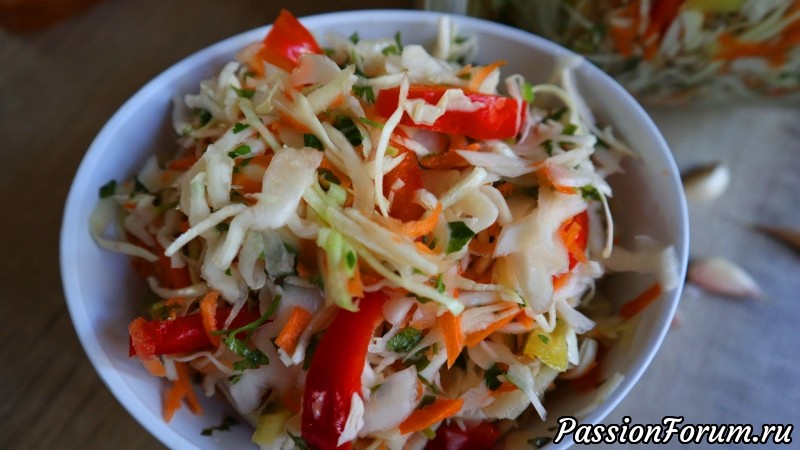 Маринованная капуста быстрого приготовления!