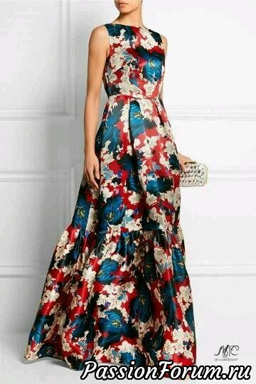 Красивые платья с цветочным принтом