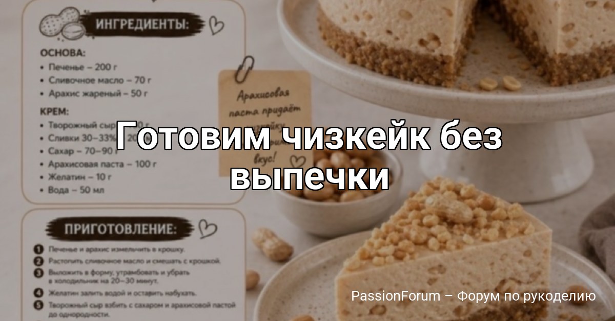 Готовим чизкейк без выпечки