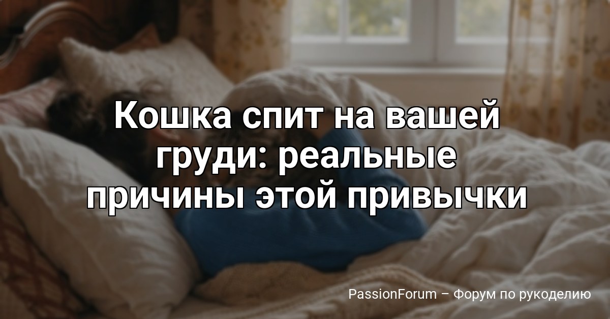 Кошка спит на вашей груди: реальные причины этой привычки