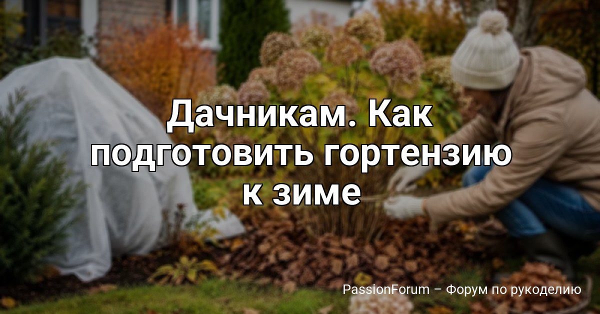 Дачникам. Как подготовить гортензию к зиме