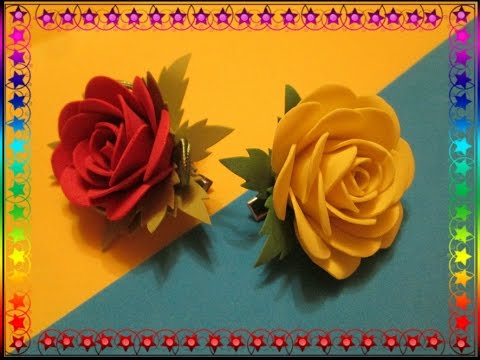 Розы из фоамирана для начинающих, видео мастер класс.