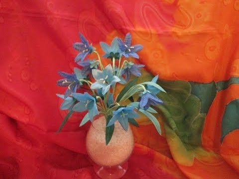 Цветы из ткани , мастер класс "Колокольчики" Цветы из ткани , мастер класс "Колокольчики"