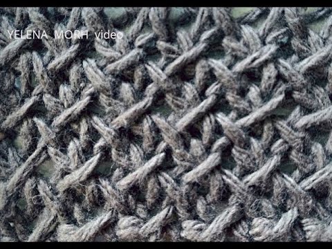 Узор ''Плетёнка мелконаклонная''. Видео МК