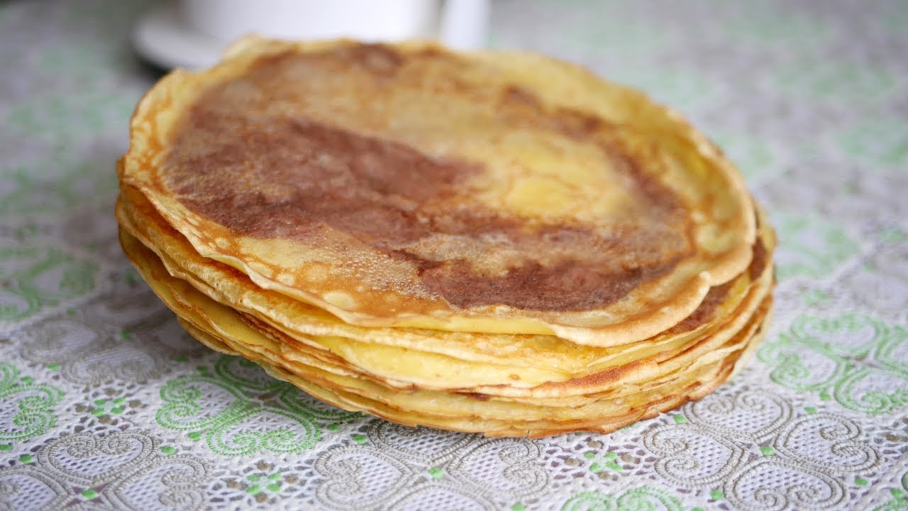 Несладкие Мраморные Блинчики. Очень просто и вкусно