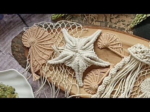 Морская звезда в технике макраме. Видео МК