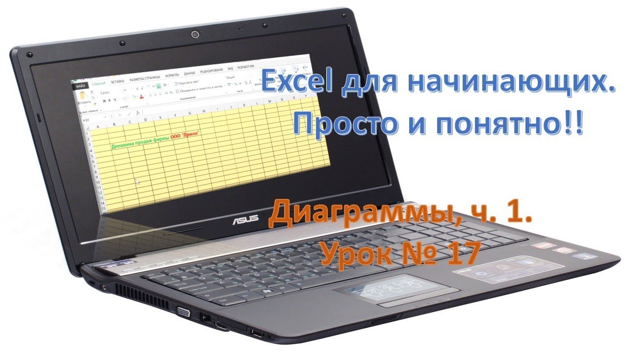 Excel для начинающих. Просто и понятно. Диаграммы ч.1. Урок №17