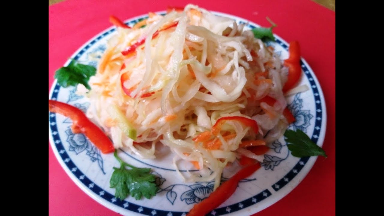 Маринованная капуста быстрого приготовления с болгарским перцем за 2 часа