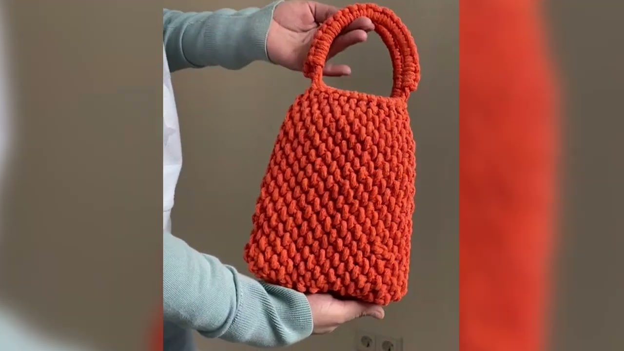 Сумочка в технике макраме. Видео МК