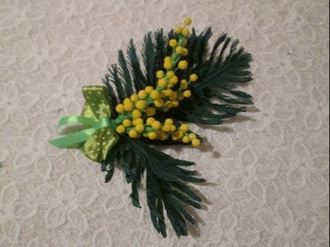 Мастер класс цветы из ткани . Мимоза. Мастер класс цветы из ткани . Мимоза.