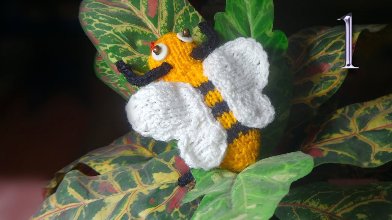 Пчелка спицами. Видео МК