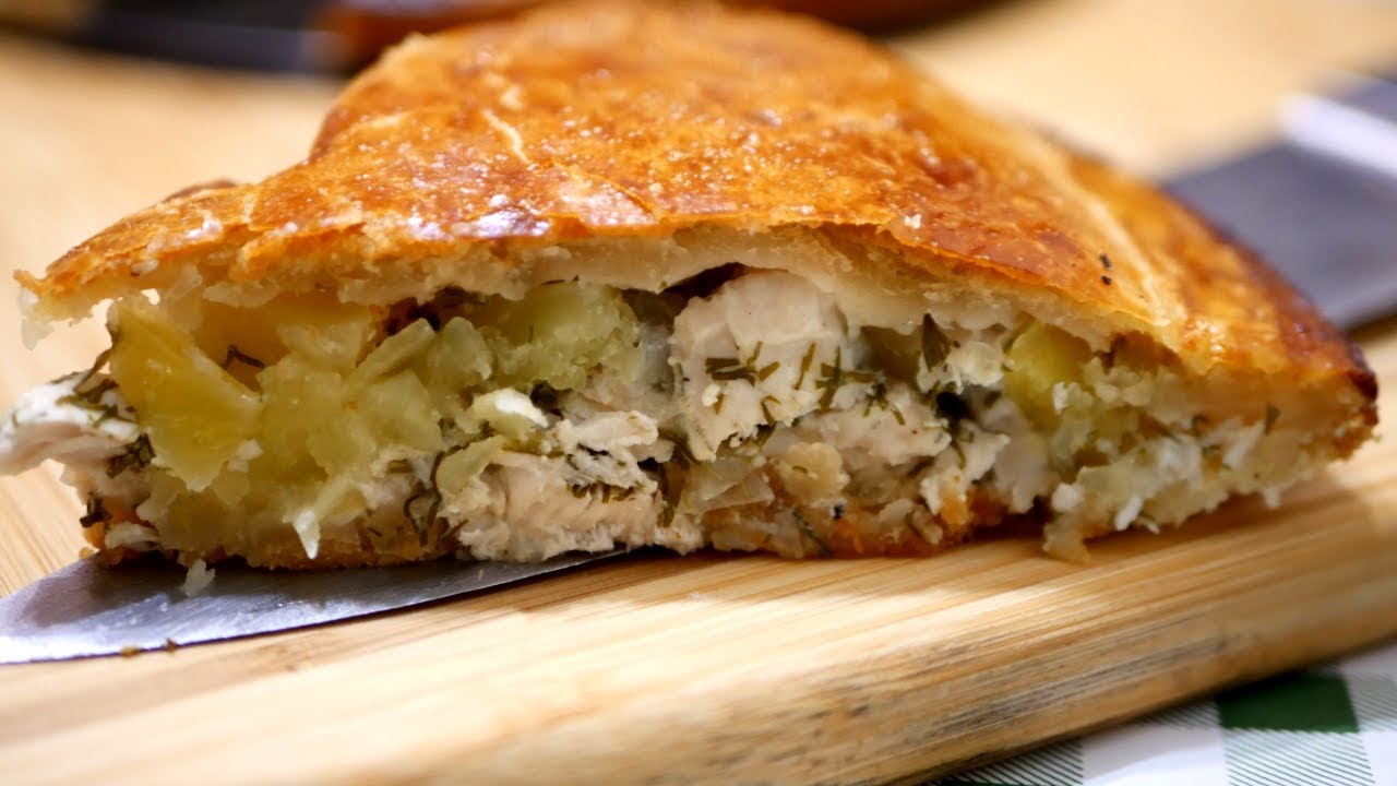Мясной пирог На БЫСТРОМ ТЕСТЕ. Много вкусной начинки