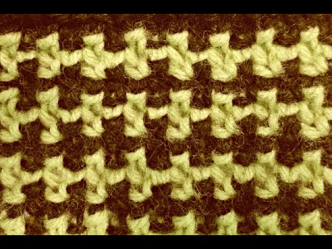 Твидовый узор ''Меандр-1''. Видео МК