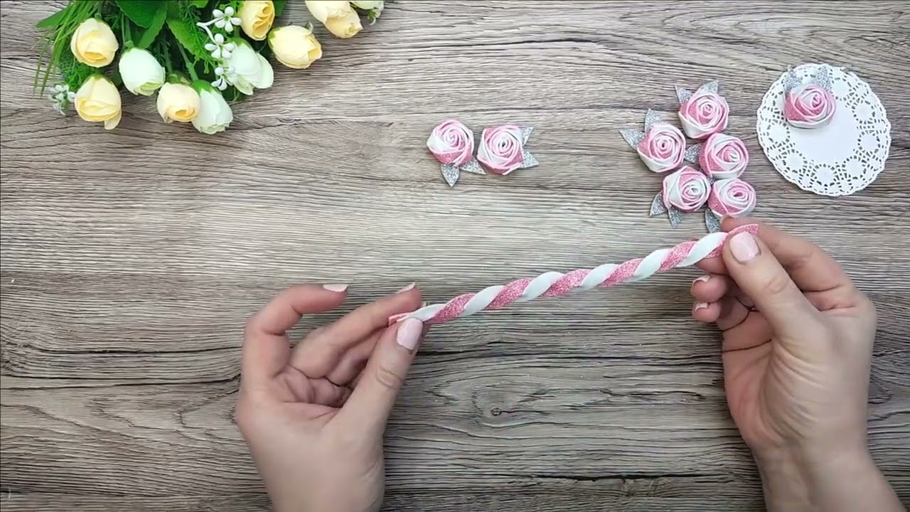 Роза из фоамирана. Видео МК