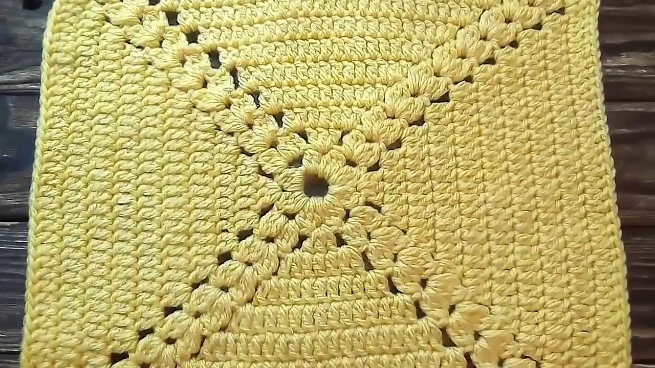 ​СИДУШКА НА СТУЛ КРЮЧКОМ. БАБУШКИН КВАДРАТ. МАСТЕР КЛАСС КРЮЧКОМ. Granny square crochet