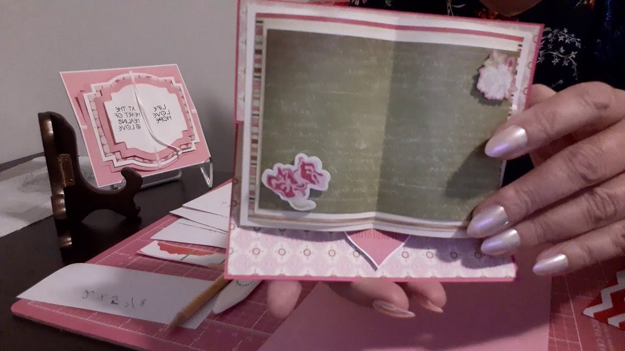 DIY. МК. Праздничная открытка к любому событию "Открытая книга"