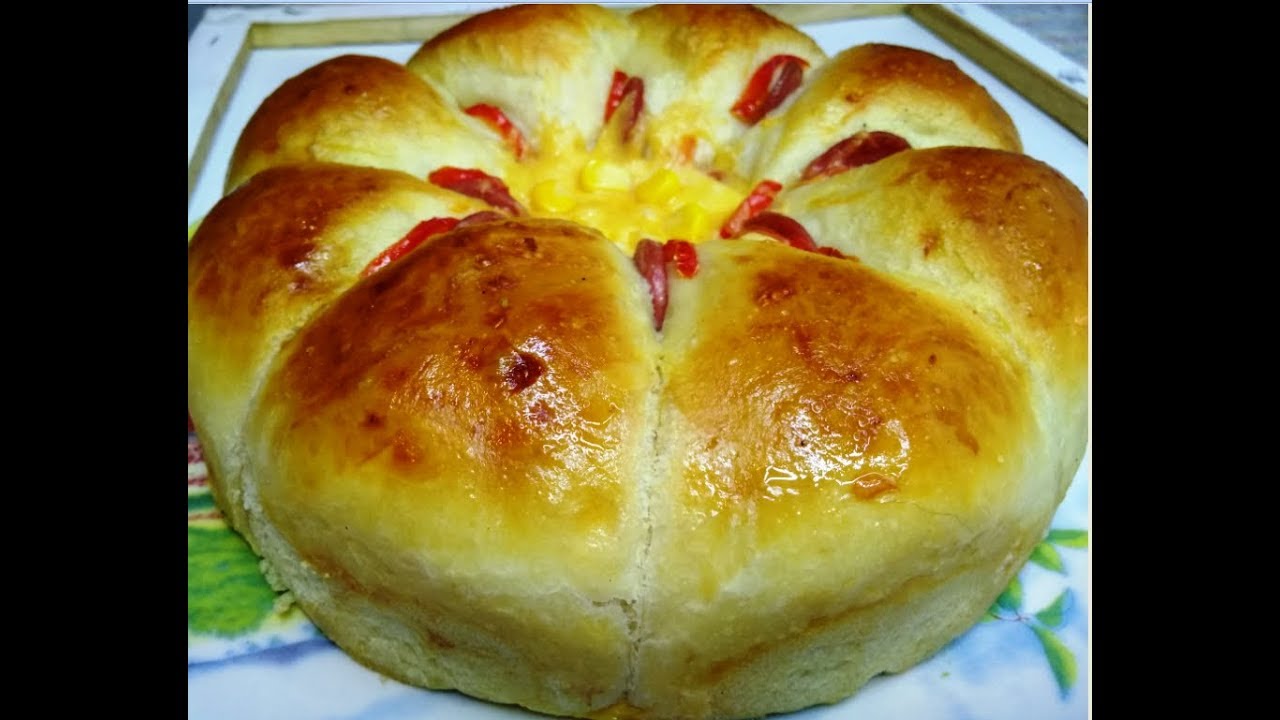 Пирог цветок с вкусной начинкой
