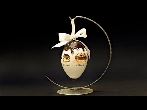 Decoupage słodka pisanka - tutorial dla początkujących
