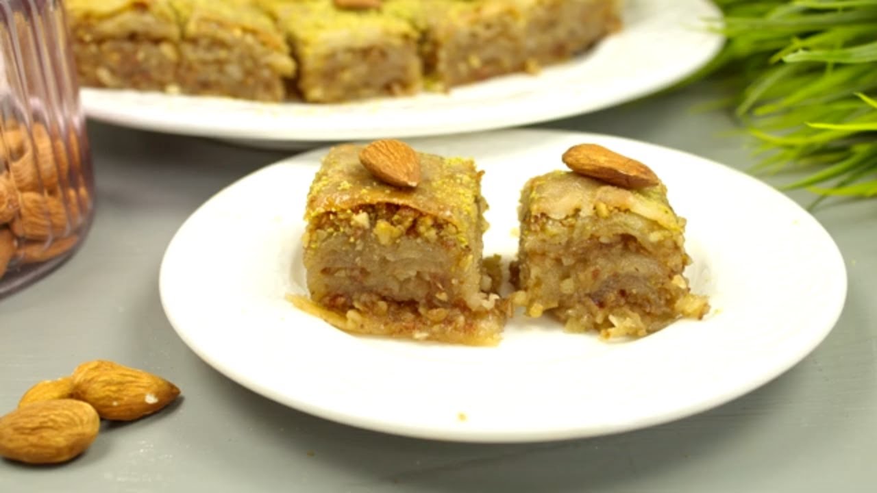 Пирог из теста фило с медово-ореховой начинкой. Пахлава. Баклава.