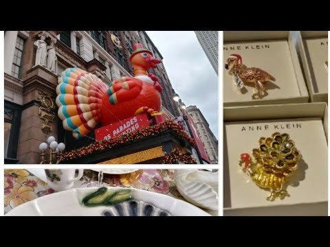 День Благодарения. Магазин в Нью-Йорке. Дизайнерские Броши.