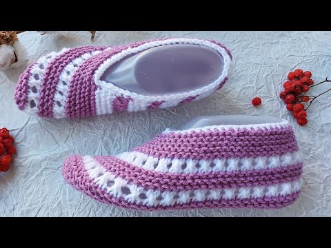 Домашние следки спицами. Видео МК