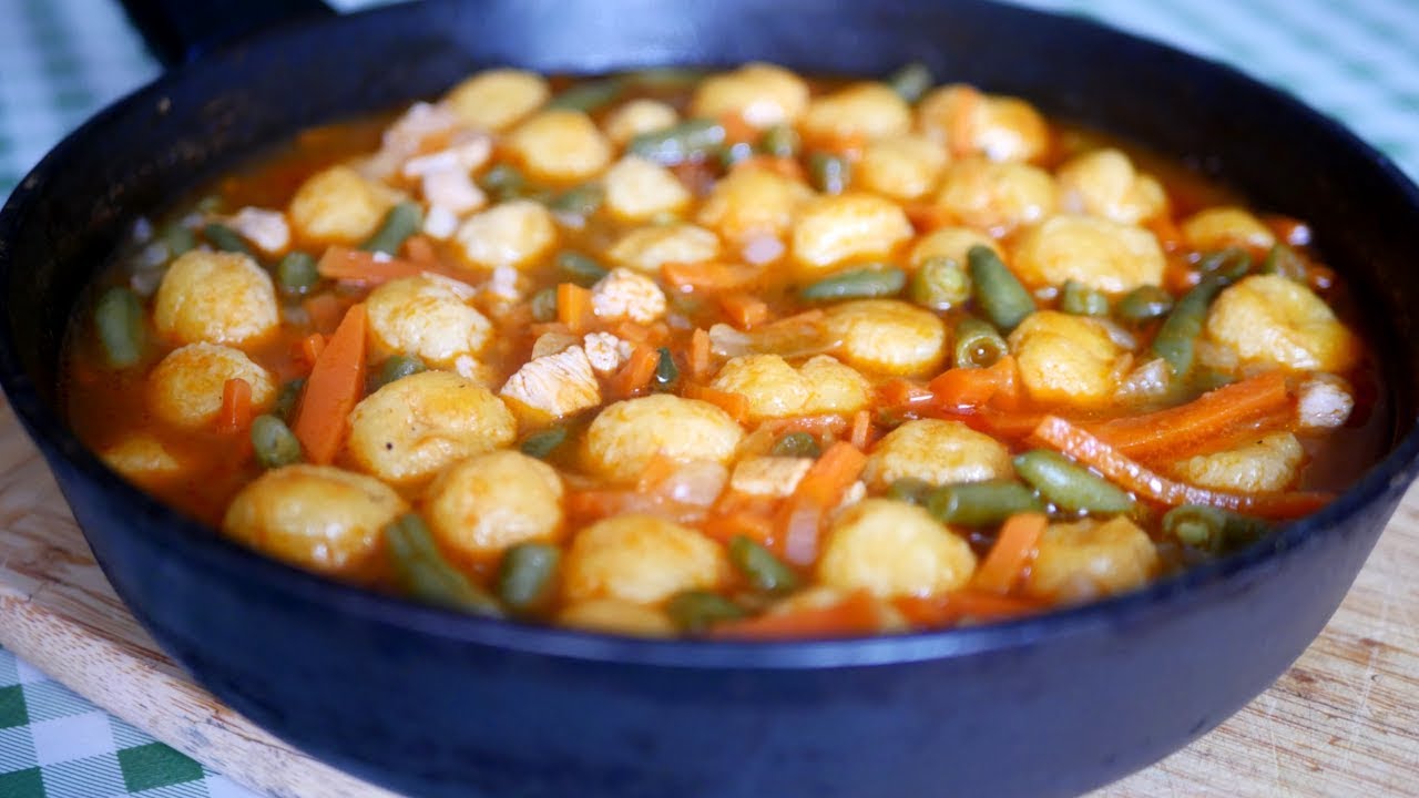 Вкуснейший ужин из курицы на сковороде