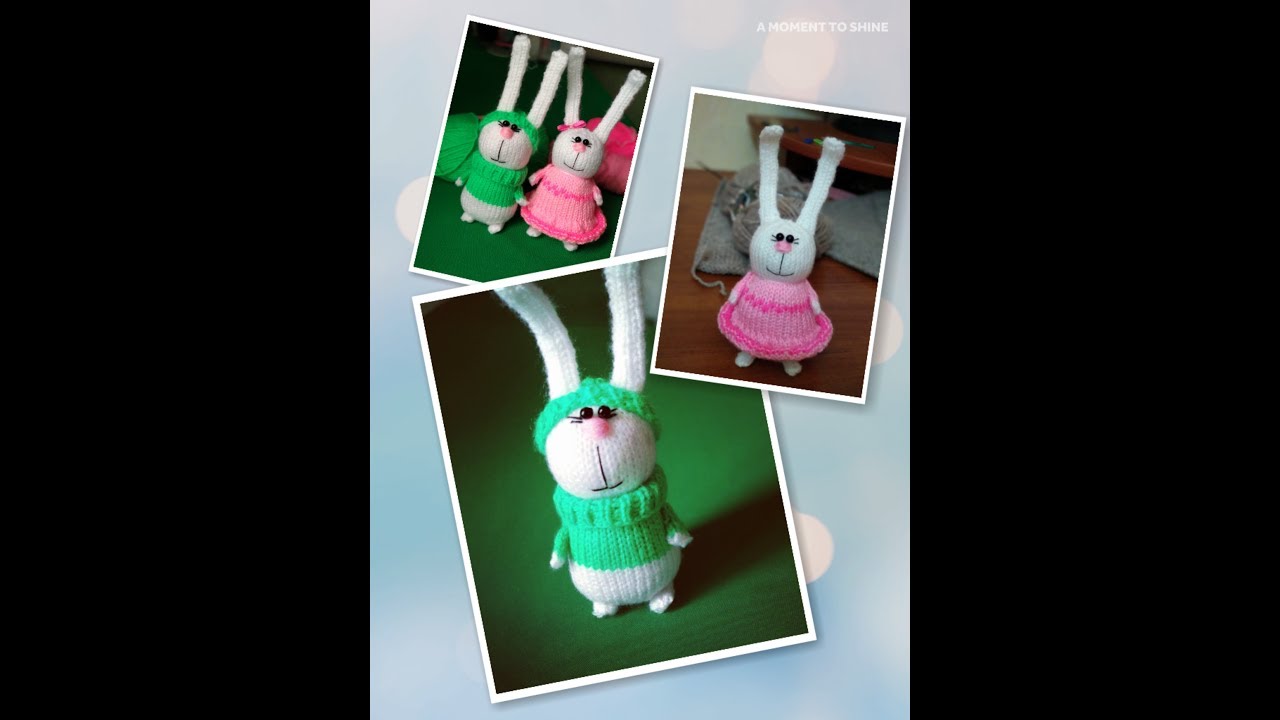 Вяжем зайцев амигуруми. Видео МК