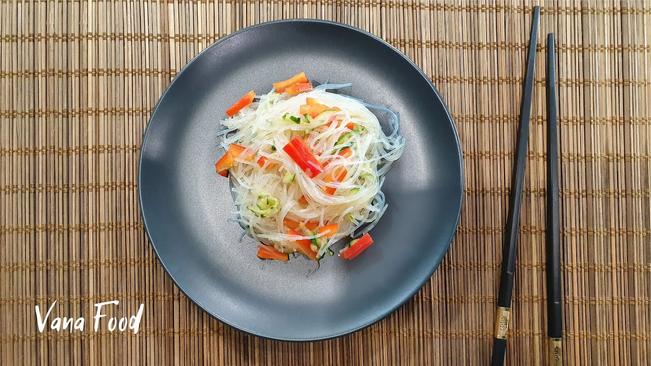 Салат Фунчоза со свежими овощами