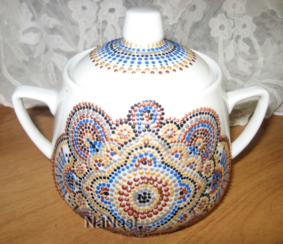 Роспись сахарницы.