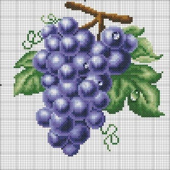 Виноград с капельками