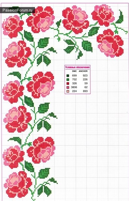 УЗОРЫ ДЛЯ СКАТЕРТЕЙ И САЛФЕТОК. ЧАСТЬ 6