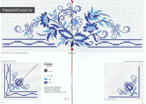УЗОРЫ ДЛЯ СКАТЕРТЕЙ И САЛФЕТОК. ЧАСТЬ 7