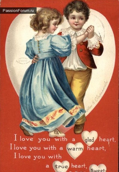 Винтажные открытки ко дню св. Валентина