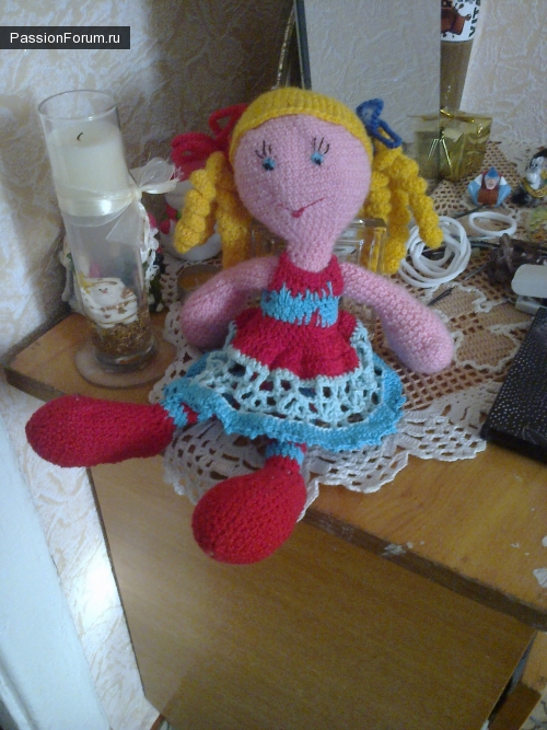 Моя первая кукла. Не судите строго))
