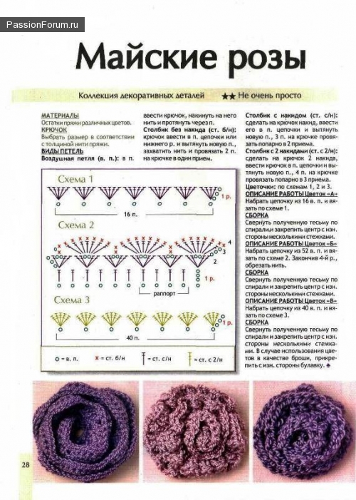 Схемка для розочек